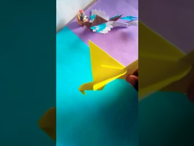 Diy origami paper Bird???? ????????#youtubeshorts #origami #diy
