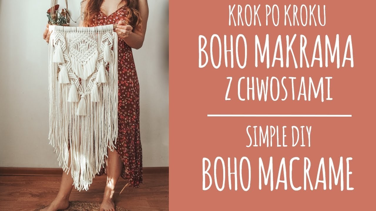 |24| Krok po kroku: Boho makrama z chwostami. Simple DIY: Boho macrame with tassels