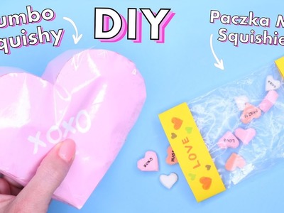 DIY Paczka Mini Squishies i Jumbo Papierowe Squishy na Walentynki