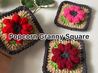 Popcorn Flower Granny Square#27