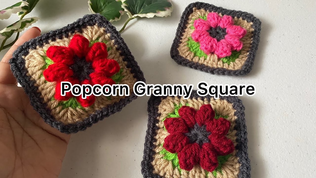 Popcorn Flower Granny Square#27