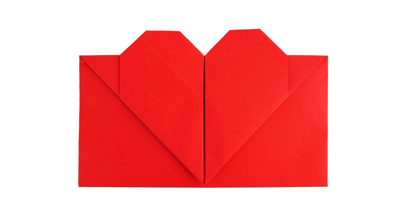 KOPERTA Z KARTKI PAPIERU A4 | How To Make Paper Envelope With Heart