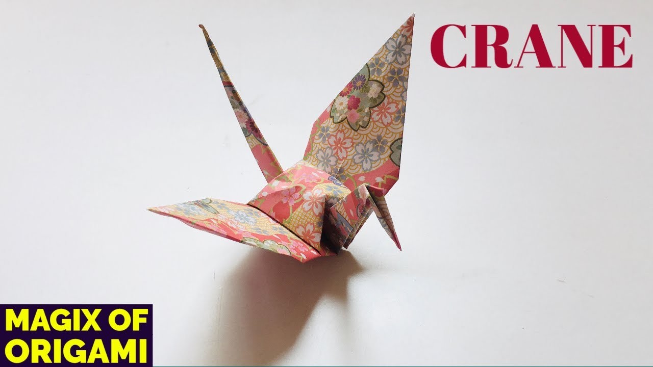 Origami Crane - Sadako's Crane - Paper Crane - How to make Paper Crane - Easy Paper Crane