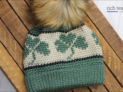 Shamrock Beanie Crochet Pattern