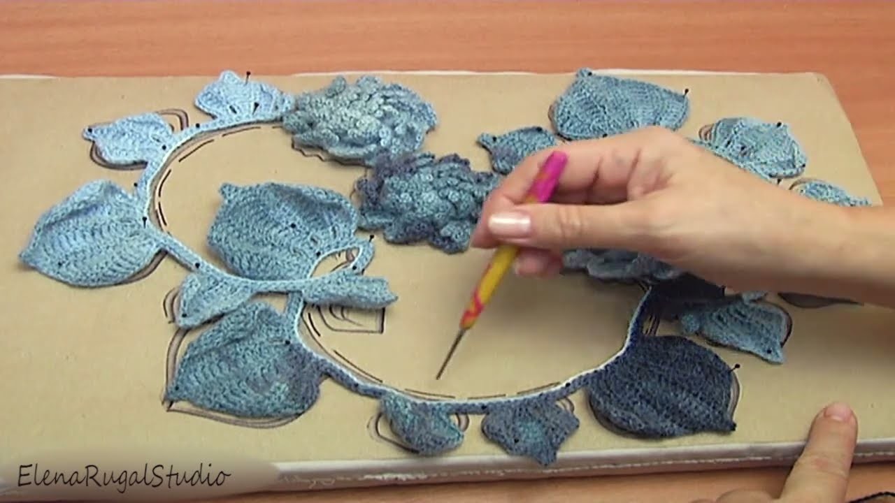 GENTLY and VERY BEAUTIFUL.For LACE LOVERS.Create a Composition and Crochet
