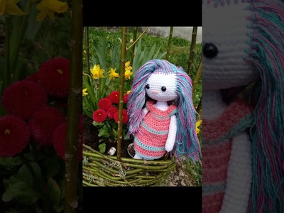 Laleczka amigurumi prezentacja crochet doll #shorts