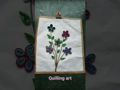 Quilling flower art