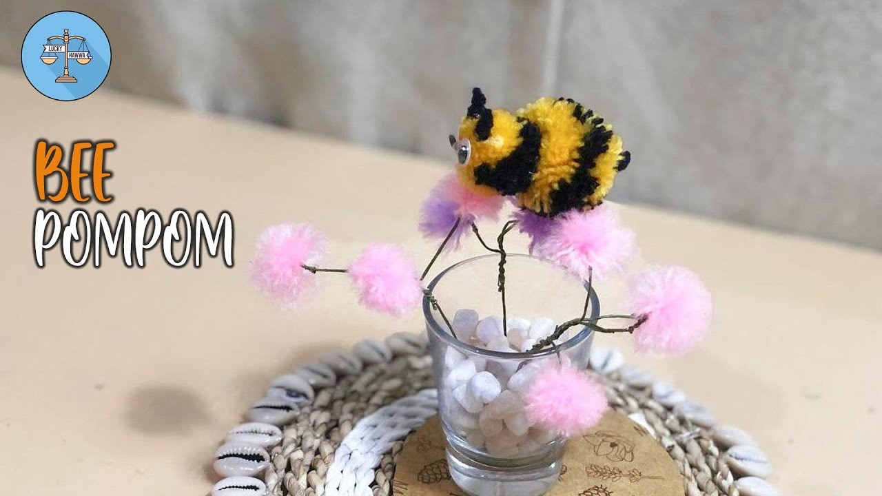 DIY - Pompom bee | LUCKY HAWWA