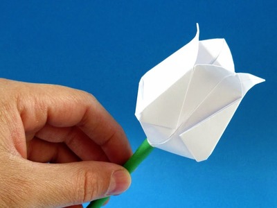 Easy Paper Tulip Origami Flower