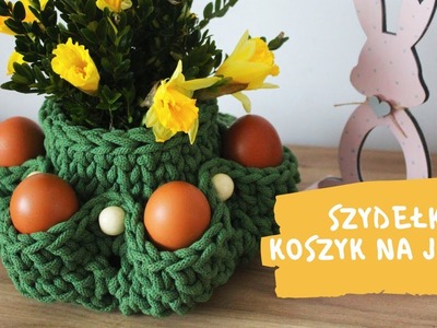 Wielkanocny koszyk na szydełku. Crochet Easter basket.
