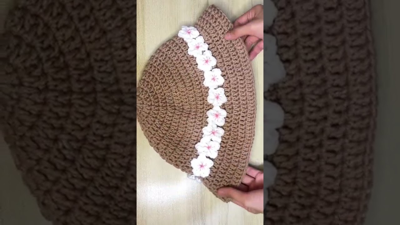 Crochet Sakura Hat