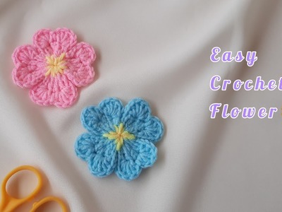 ???????? สอนถักดอกไม้ไหมพรมง่ายๆ | crochet flower | Kataiythong Crochet | Ep.64