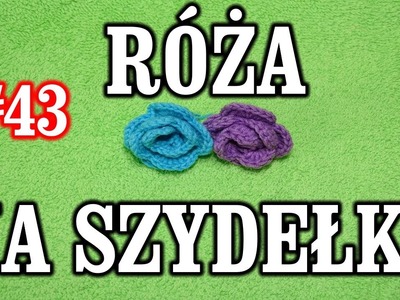Róża Kwiatek Na Szydelku (3) tutorial, crochet flower, krok po kroku DIY # 43