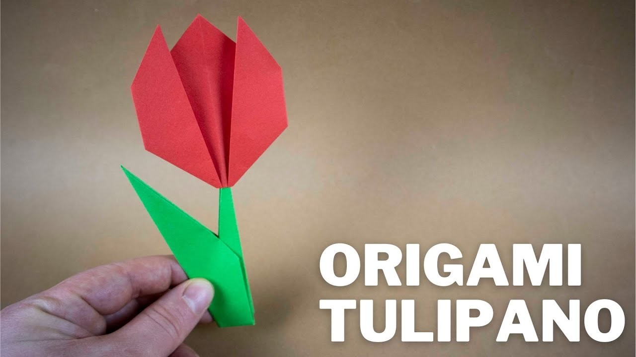 Origami Tulipano Tutorial | Come fare un tulipano origami ????