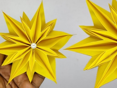 3D Paper Snowflakes DIY - Paper Snowflakes - EASY DIY Origami - RGB Paper Crafts