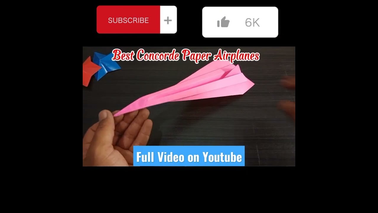 Concorde Paper Plane Origami #short #paperplane #papercraft
