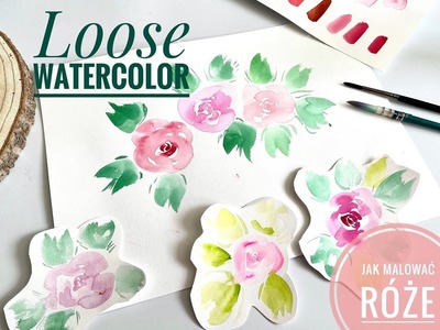 Loose watercolor - jak namalować róże????