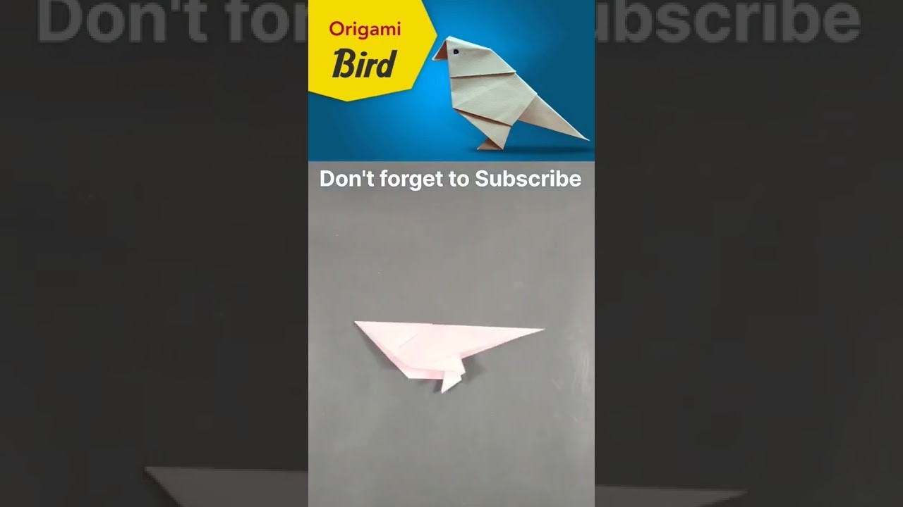 Easy Origami Bird