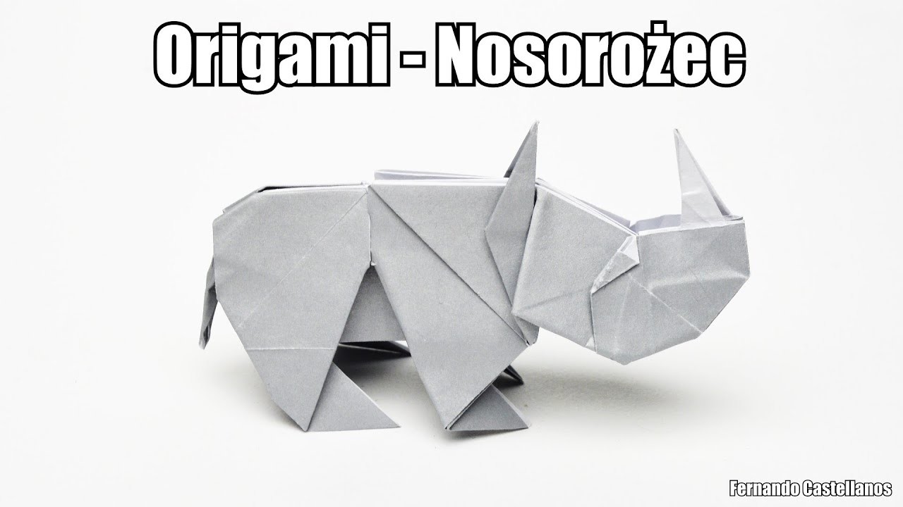 Origami - Nosorożec