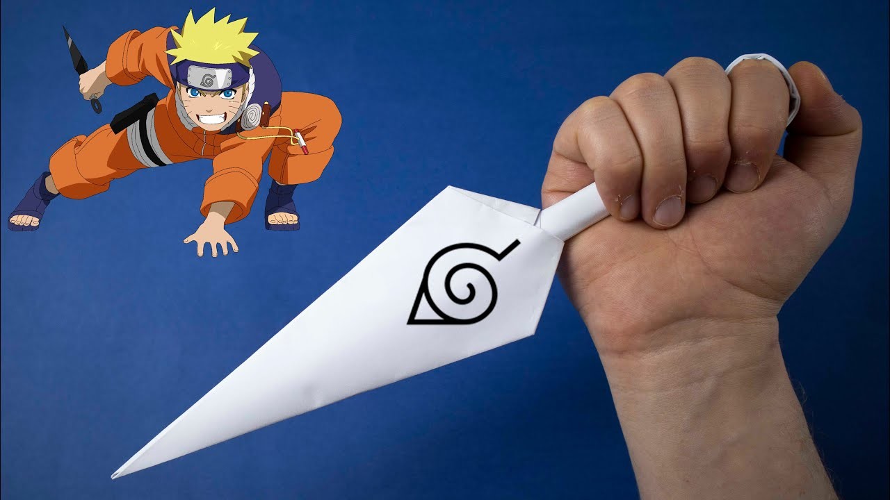 Come fare un kunai di carta | Naruto kunai ????