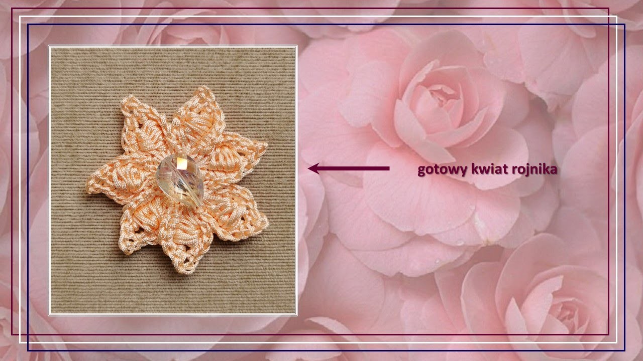 #Szydełko: kwiat rojnik i "magiczne kółko". #Crochet: another flower and so-called "magic circle".
