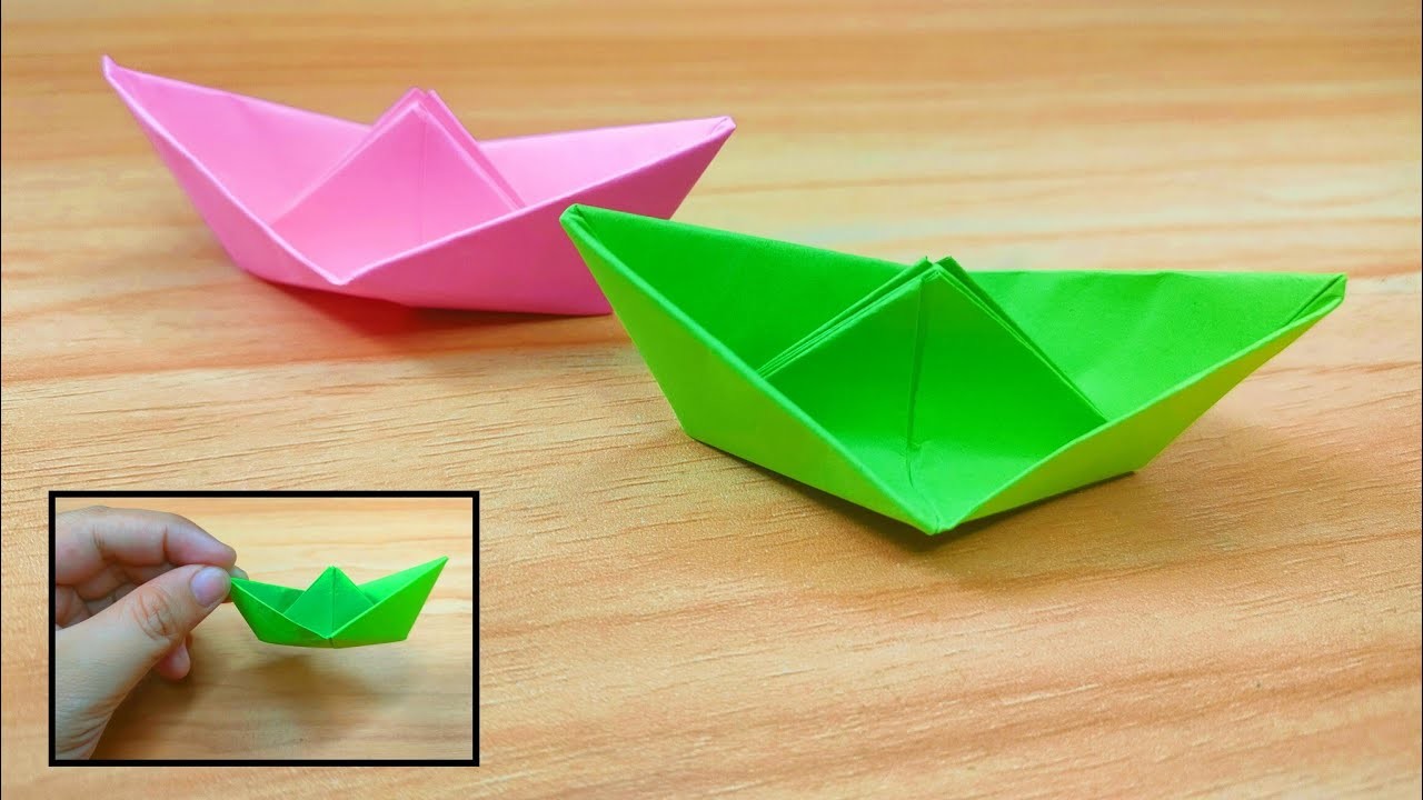 DIY Mini Paper Boat Origami l Easy Paper Boat Origami