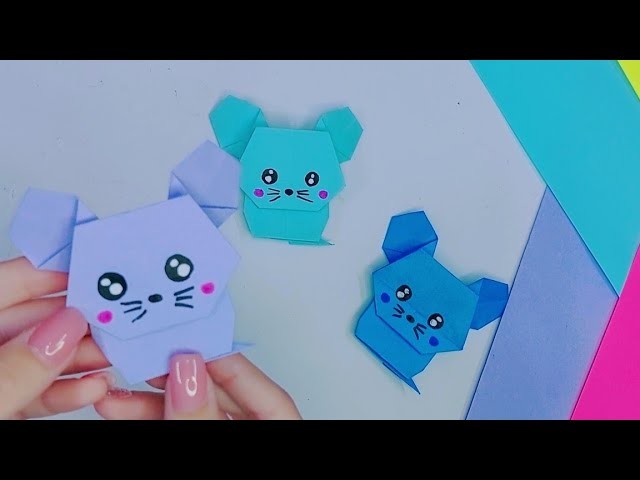 DIY|Origami paper mouse|Оригами мышка из бумаги