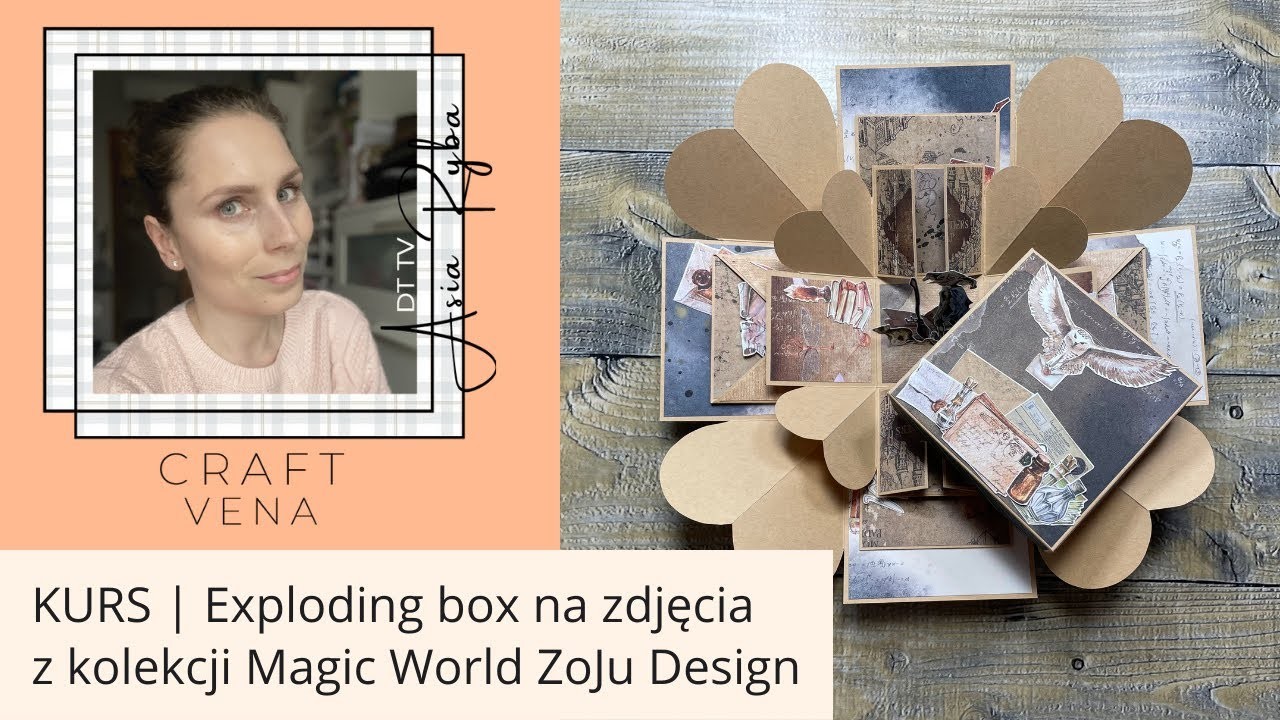 KURS |  Exploding box na zdjęcia z kolekcji Magic World ZoJu Design  - DT Asia Ryba
