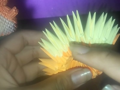 Charmader de pokemon de origami 3d