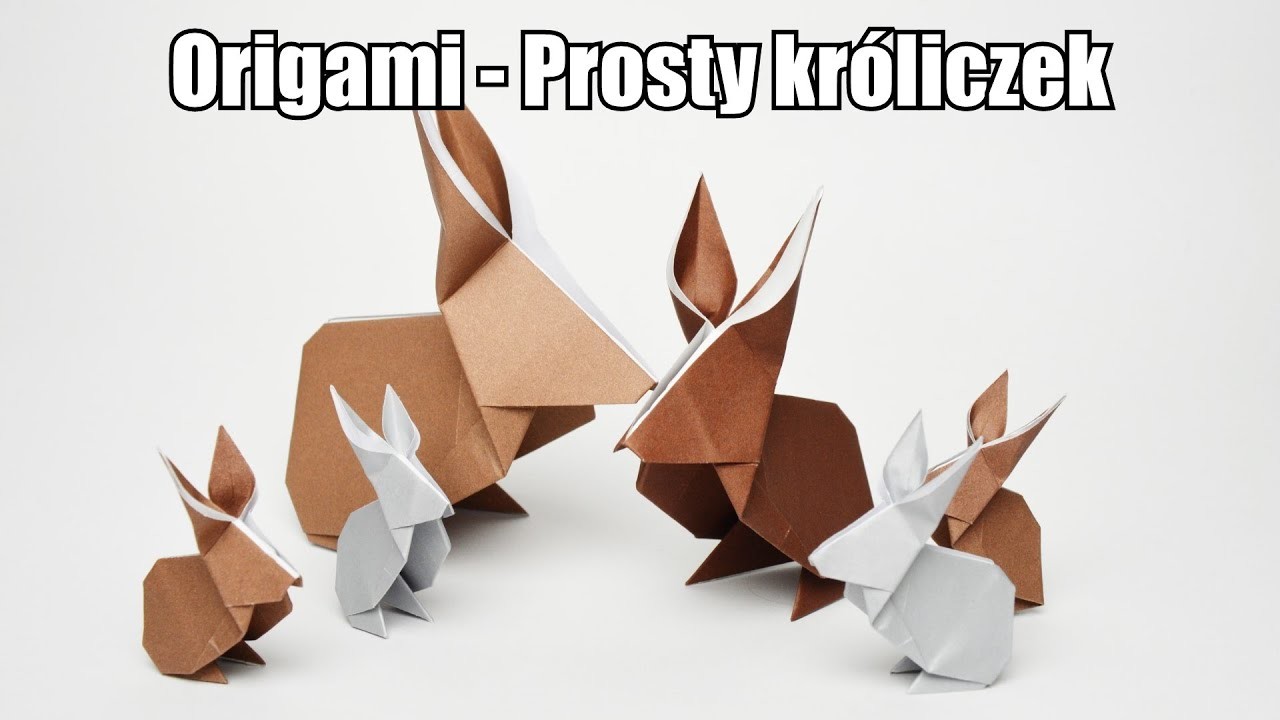 Origami - Prosty króliczek (REMAKE)