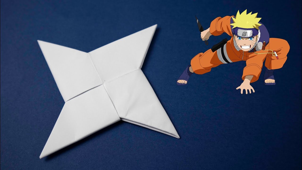 Origami Shuriken - Come Fare Uno Shuriken Di Carta  ⭐