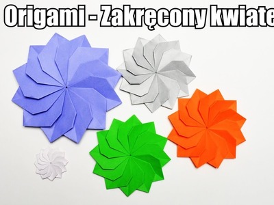 Origami - Zakręcony kwiatek