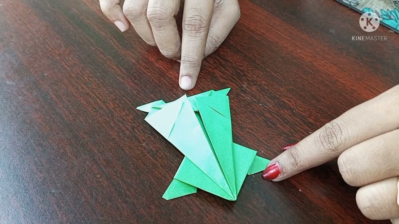 DIY-Jumping Frog origami|Paper jumping frog|Easy paper frog making