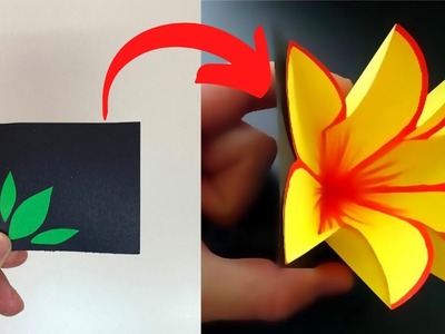 3D Çiçek Kart Yapımı | Origami 3D Çiçek Kart | Kağıttan Çiçek
