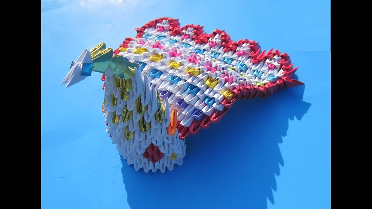 Animal patting Zoo with paper sculpture, 3D origami