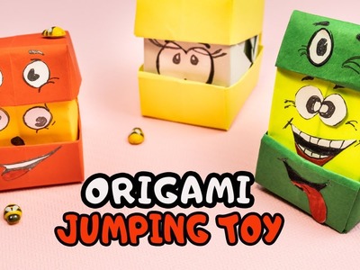 Origami Paper Jumping TikTok fidget toy | Master Fox Origami | How to Make Origami Jump Paper Toys