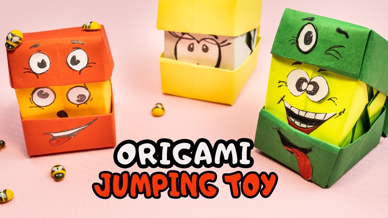 Origami Paper Jumping TikTok fidget toy | Master Fox Origami | How to Make Origami Jump Paper Toys