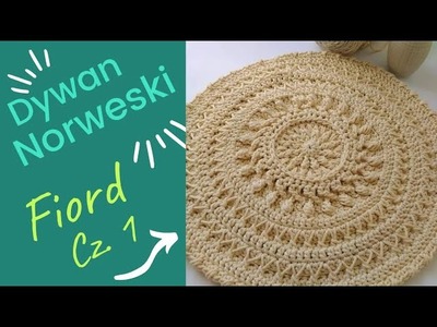 Cz.1????️ Dywan Norweski Fiord ze sznurka bawełnianego 5mm na szydełku wzór rug crochet pattern
