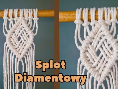 How to make basic macrame knots | DIAMENT Z KRATKĄ | Makrama dla początkujących | Podstawowe sploty