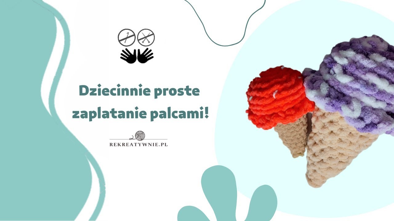 Jak zrobić loda palcami z włóczki Alize Puffy Fine ????  | rekreatywnie.pl