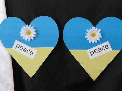 DIY Herz für die Ukraine – heart for Ukraine – corazón para Ucrania – serce dla Ukrainy – peace