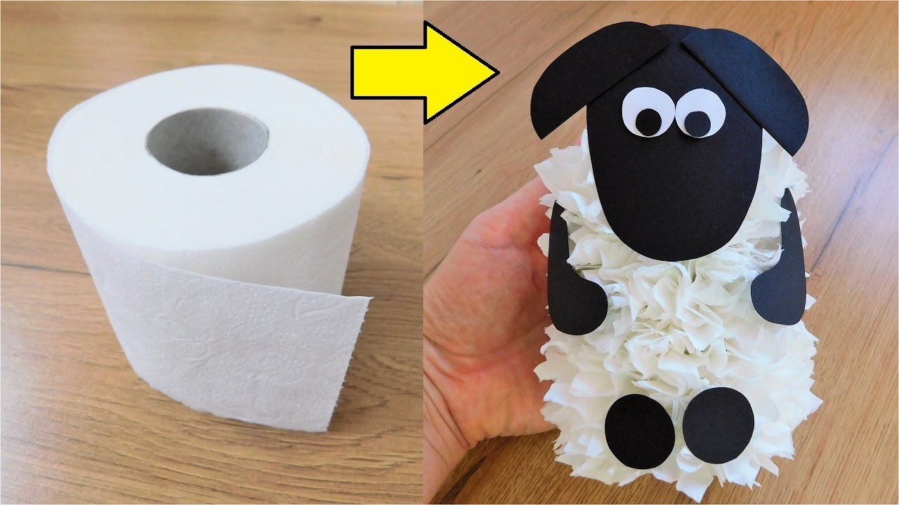 Owieczka DIY z Papieru Toaletowego. Pomysł na Rękodzieło z Rolek po Papierze Toaletowym