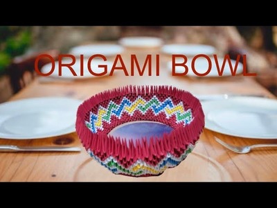 3d origami bowl