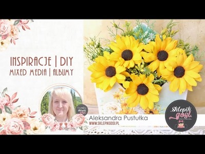 Flowerbox ze słonecznikami na Dzień Matki - design by Aleksandra Pustułka