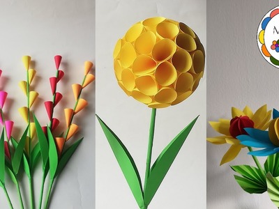 3 Pomysły jak zrobić kwiaty z papieru