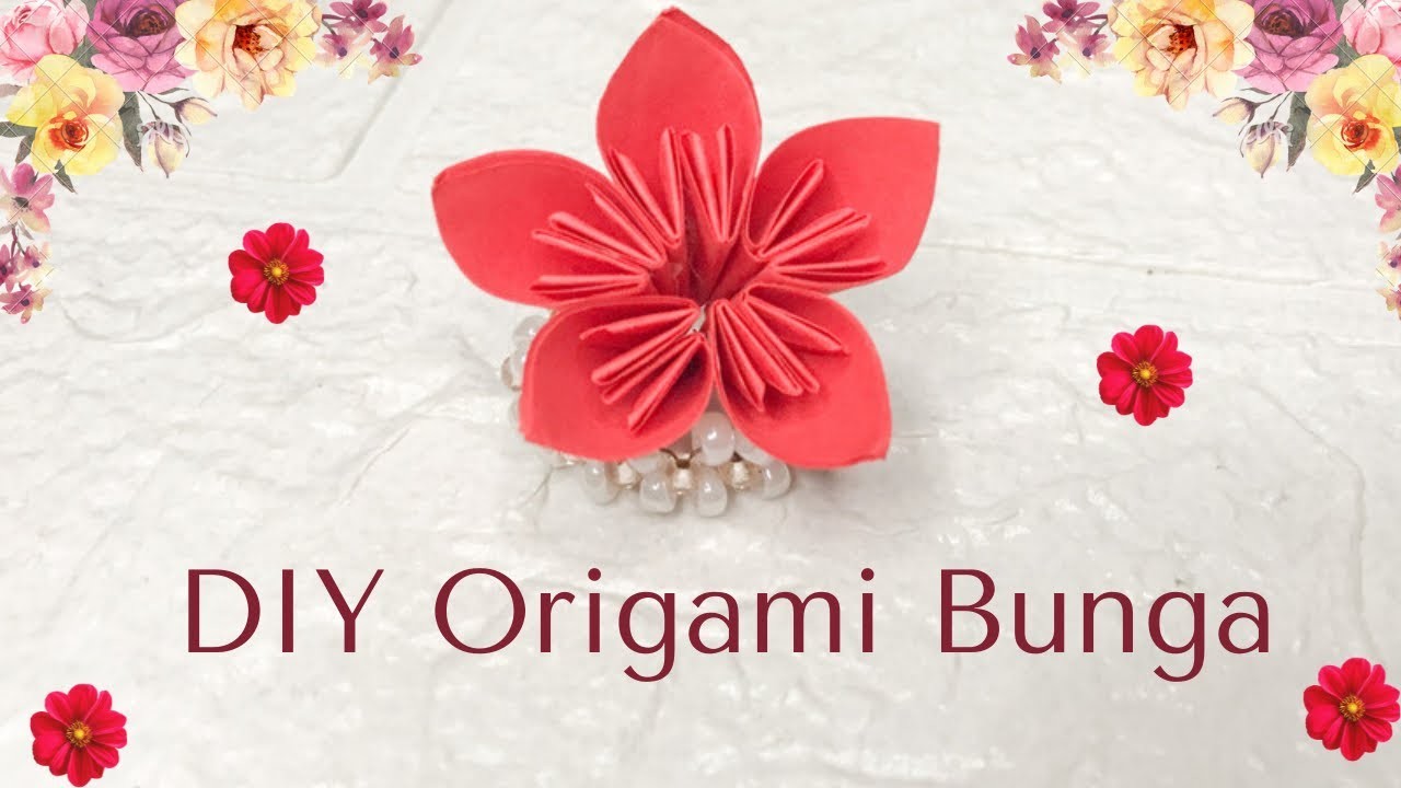 DIY Origami Bunga. Origami Flower Easy