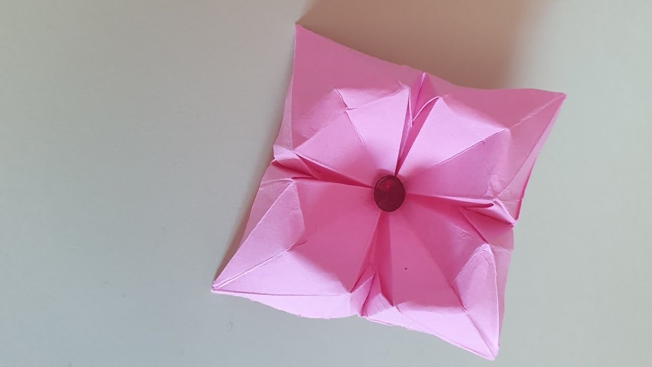 Easy origami paper flower @Nesaifa BEPARE