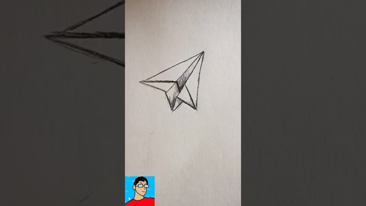 Drawing paper Aeroplane| Godzie Drawing #shorts #GodZie