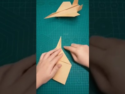 Origami jet tempur #shorts #origami #jet #paperplane