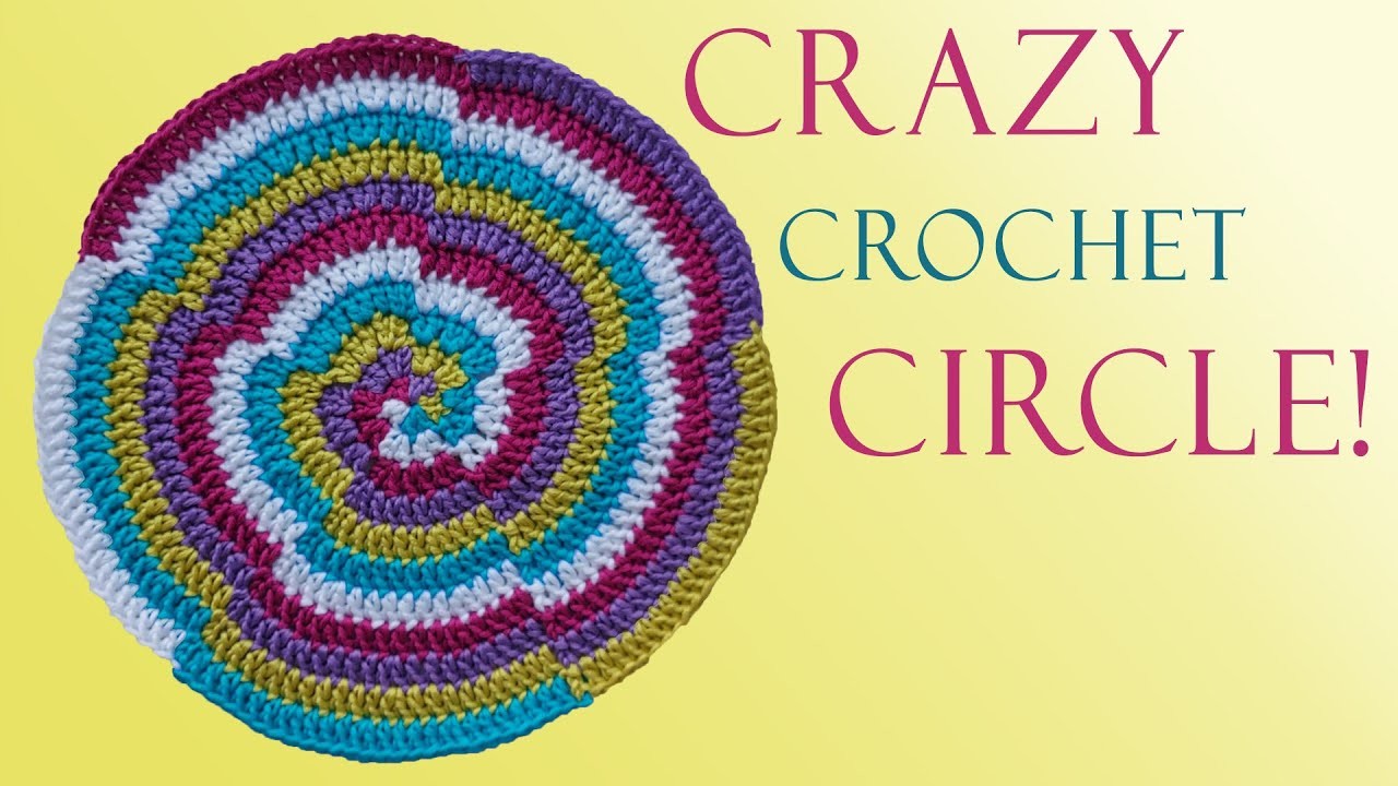 Psychedelic crochet circle